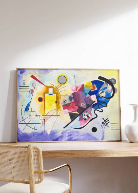 Kandinsky Abstract Art Print, Geometric Contemporary Wall Art, Mid-Century Modern Home Decor, Gallery Bauhaus Style Poster, Printable - image 1