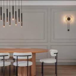 Rambla Marble Wall Sconce - Mid Century Modern Living Room Lighting - thumbnail 3