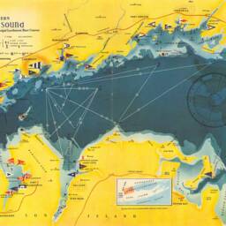 Antique Map Print Western Long Island Sound, Vintage Style - thumbnail 3