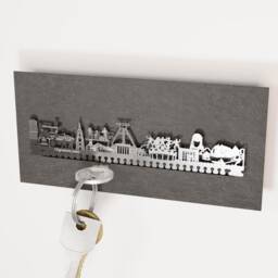 Bochum Skyline Key Rack - Stylish Souvenir Gift, Cityscape Design - thumbnail 2