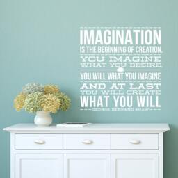 George Bernard Shaw Quote Vinyl Wall Decal - Inspirational Office Decor - thumbnail 1