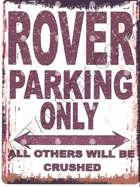 Rover Parking Only Sign Retro Metal Wall Art