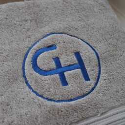 Personalised Towel Uk, Logo Embroidery, Personalised Design, On Towel, Embroidered Face Cloth, Hand Bath Sheet - thumbnail 3