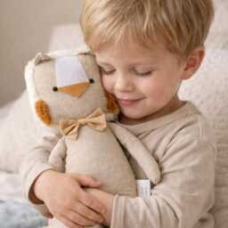 Personalised Cotton Lion Soft Toy - Custom Name Keepsake - thumbnail 3