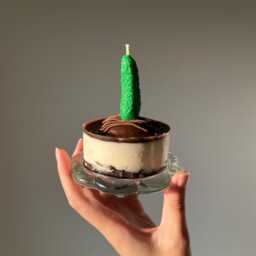 Cucumber Beeswax Candle - Set Of 7 Green Mini Vegetable Candles, Handmade Cake Toppers - thumbnail 2