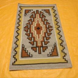 Navajo Rug Southwestern Hand Woven Rugs Kilim Dhurry Wool 3x5 Ft Geometric Tribal Bohemian Home Decor Native American - thumbnail 3