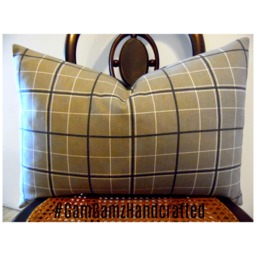 Timeless.modern Windowpane Plaid.charcoal.grey.white.pillow Cover.fall Pillows.plaids.toss Pillow.throw Pillow.slipcover - thumbnail 1