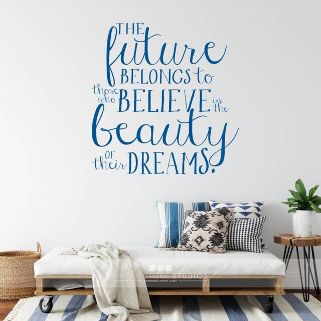 Beauty Of Their Dreams - Eleanor Roosevelt Vinyl Wall Words Custom Home Decor - image 1