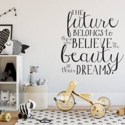 Beauty Of Their Dreams - Eleanor Roosevelt Vinyl Wall Words Custom Home Decor - thumbnail 2