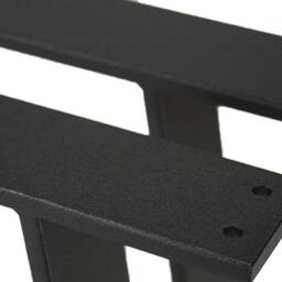 2 X Trapezoid Metal Table Legs For Coffee Or Bench, 4cm Flat Bar Steel, Industrial Loft Furniture - thumbnail 2