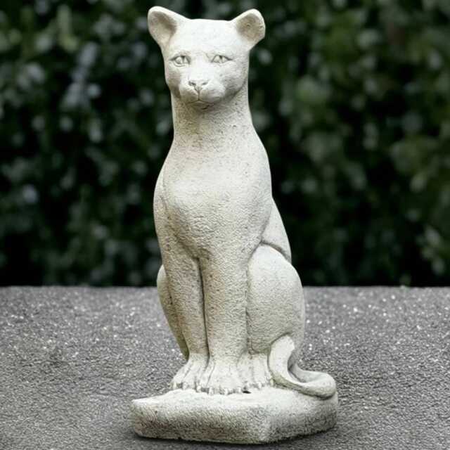 White Cat Sculpture Concrete Kitten Statue Outdoor Kitty Figure Cement Animal Decoration Kitty Lover Gift Handmade Ornament Yard Art - image 1
