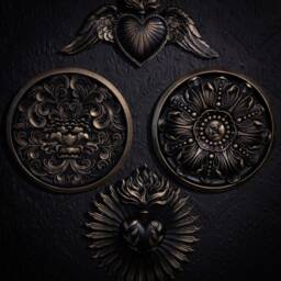 Eugenia - Victorian Style Wall Plaque - Gothic Home Decor Gallery By The Blackened Teeth - thumbnail 3
