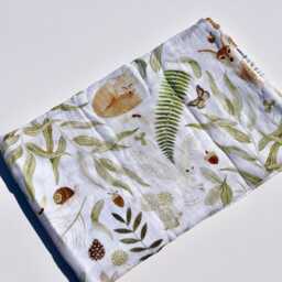 Woodland Swaddle Blanket - Animal Muslin Baby - thumbnail 3