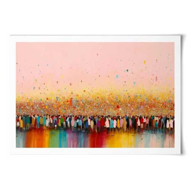 Happy Humans Art Print - image 1