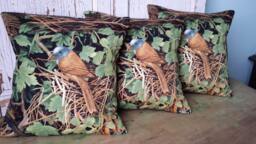 Bird Nest Pillow, Handmade, Woodland D??cor - thumbnail 1