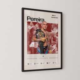 Alex Pereira Poster, Ufc Inspired Mma Wall Art, Fighter Legacy Print, Poatan Combat Sports Gym Decor Gift - thumbnail 3