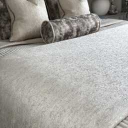 Bed Runner, Cream Throw Blanket Comforter Bedspread Scarf Bedcover, Blanket, Double - King Super Size Bedding, Blake - thumbnail 2
