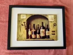 "Wine Bar Ceramic Wall Art Tile, 8"" By 12"