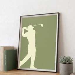 Golf Swing Framed Art Print - Modern Sports Wall Decor - thumbnail 2