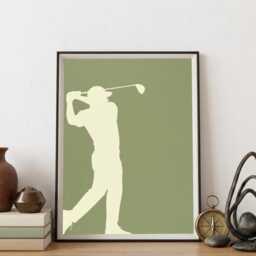 Golf Swing Framed Art Print - Modern Sports Wall Decor - thumbnail 3