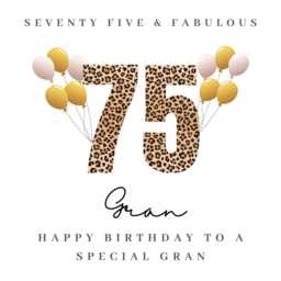 Personalised Gran 75Th Birthday Candle Gift Hamper Card Prints B - thumbnail 4