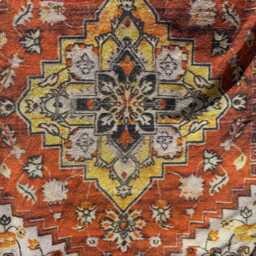 Persian Kantha Quilt, Digital Floral Print Cotton Throw, Lightweight Bedspread Blanket - thumbnail 2