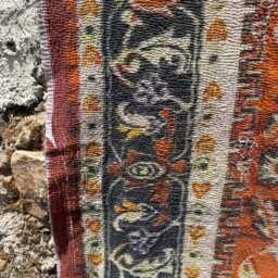 Persian Kantha Quilt, Digital Floral Print Cotton Throw, Lightweight Bedspread Blanket - thumbnail 3