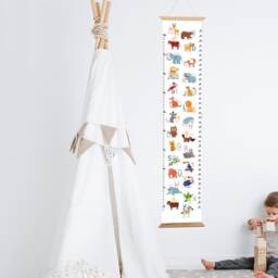 Animal Alphabet Height Chart, Nursery Wall Decor, Kids Growth Chart - thumbnail 4