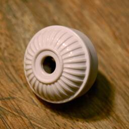 Vintage Style Electrical Plug Ribbed Design - Bakelite Replica Top Quality Supplies For Your Handmade Lighting, Lamps, Pendants Etc - thumbnail 4