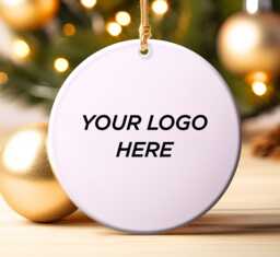 Personalised Christmas Baubles, Custom Logo Holiday Ornament, Personalized Decoration, Family Keepsake Gifts - thumbnail 1