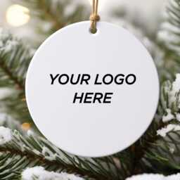 Personalised Christmas Baubles, Custom Logo Holiday Ornament, Personalized Decoration, Family Keepsake Gifts - thumbnail 3