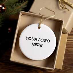 Personalised Christmas Baubles, Custom Logo Holiday Ornament, Personalized Decoration, Family Keepsake Gifts - thumbnail 2