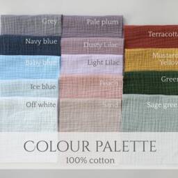 Personalised Baby Blanket From Organic Cotton Gift For Newborn Receiving Embroidered Super Soft Baby Wrap - thumbnail 4