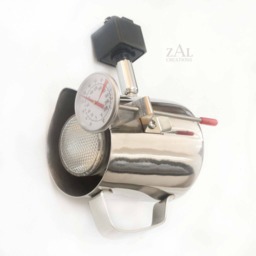 Coffee Track Lighting. Cafe. Stainless Steel Frothing Pitcher. Lights & Track - thumbnail 2