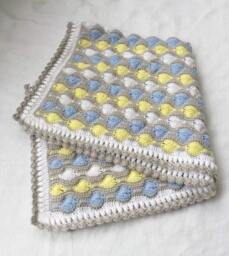 Crochet Baby Boy Blanket PDF Pattern Bubbles Afghan Original Design - thumbnail 4