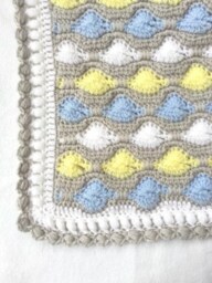 Crochet Baby Boy Blanket PDF Pattern Bubbles Afghan Original Design - thumbnail 2