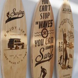 Surfboard Wall Art Aloha Sign, Surfer Gift - thumbnail 3