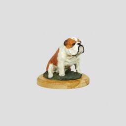 Bulldog, Dog Woodenbase Statue, Painted, Limited Edition, Make Your Own Artdog - thumbnail 3