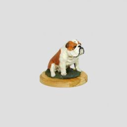 Bulldog, Dog Woodenbase Statue, Painted, Limited Edition, Make Your Own Artdog - thumbnail 2