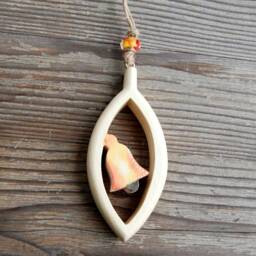 Tears With Bell Wooden Wall Window Decoration Ornament - thumbnail 1