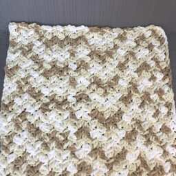 Newborn Photo Prop Blanket, Crochet Chunky Baby Photography - thumbnail 4
