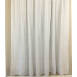 Stone Grey Ticking Stripe Shower Curtain - Mildew-Free, 72x72, 72x85, 72x94, Or Custom Size, Extra Long Wide - thumbnail 2