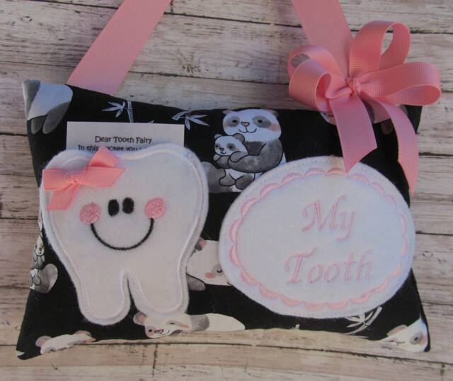 Personalized Tooth Fairy Pillow, Children's Keepsake, Custom Holder, Kids Gift, Gift - image 1