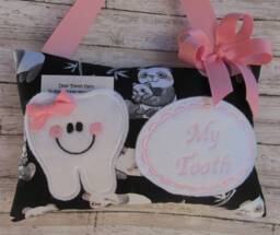 Personalized Tooth Fairy Pillow, Children's Keepsake, Custom Holder, Kids Gift, Gift - thumbnail 1
