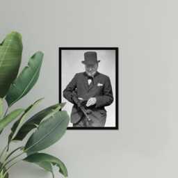 Vintage Winston Churchill Print, Prime Minister Poster, Fine Art Photography Wall Art, Museum Quality Classic Black & White Print - thumbnail 3