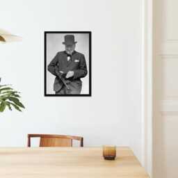 Vintage Winston Churchill Print, Prime Minister Poster, Fine Art Photography Wall Art, Museum Quality Classic Black & White Print - thumbnail 2