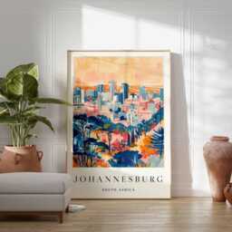 Johannesburg South Africa Poster African City Travel Wall Art - thumbnail 2