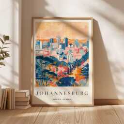 Johannesburg South Africa Poster African City Travel Wall Art - thumbnail 3