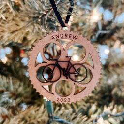 Customized Cycling Ornament - Custom Christmas Bike Cyclist Personalized Biker - thumbnail 3