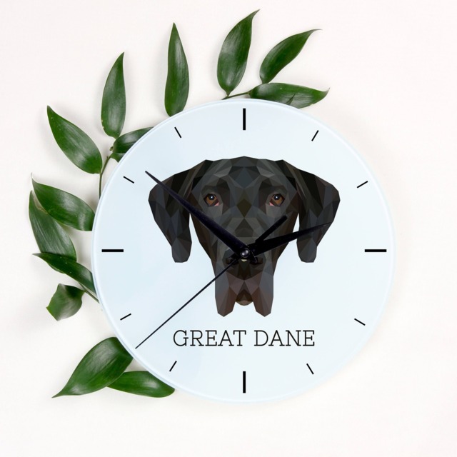 A Clock With A Great Dane Dog. New Collection The Geometric Dog - image 1